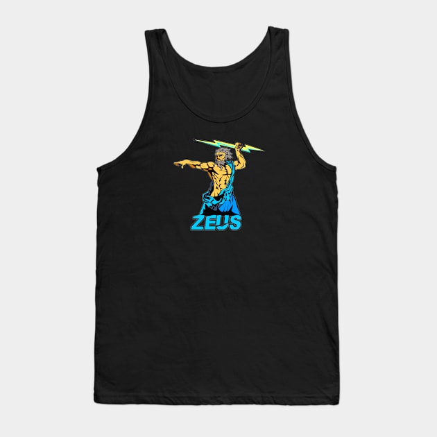 Zeus Greek god Tank Top by Catfactory